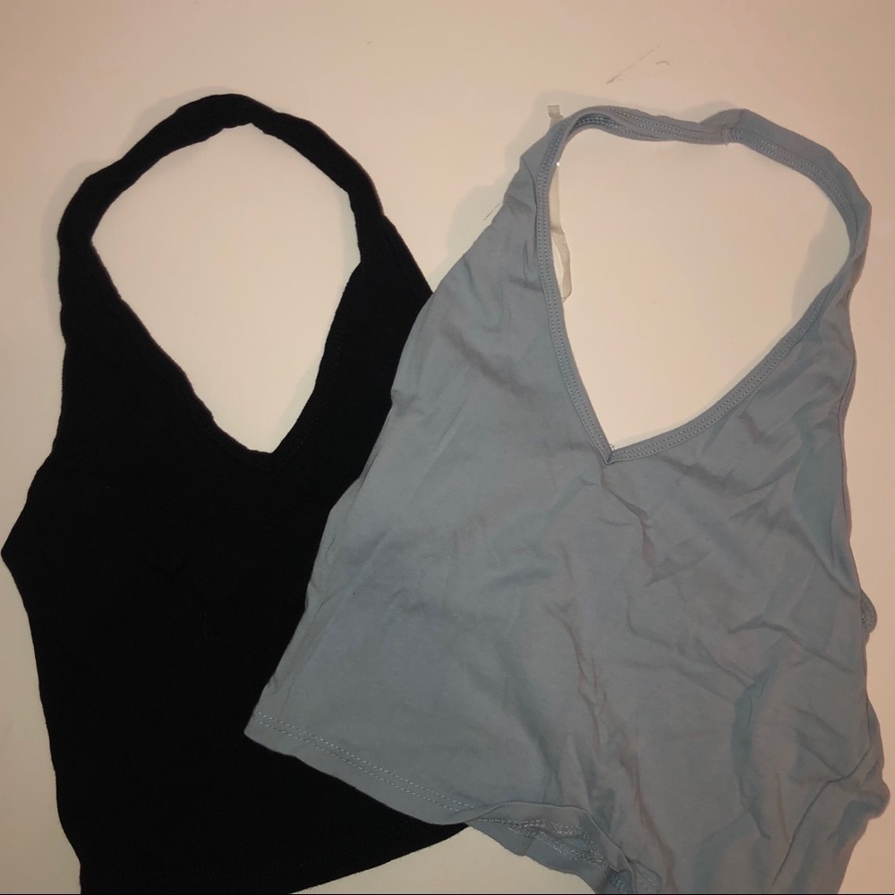 cropped halter tops